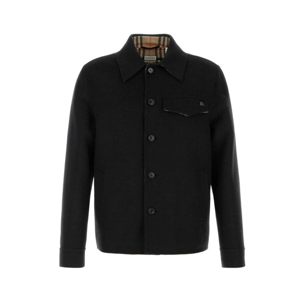 Burberry Men Black Wool Jacket